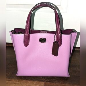 Coach Willow Tote 24 in Violet Colourblock